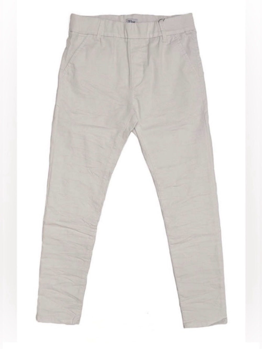 Bevy Flog dafna pull on pant beige white stripe neutral size 28